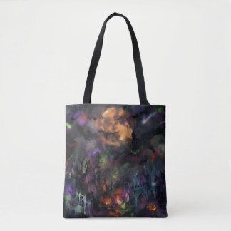 Tote Bag Halloween Abstrait