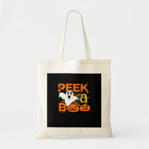 Tote Bag Halloween avec Peekaboo Citrouille
