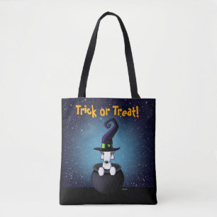 Tote Bag Halloween Bedlington Terrier KiniArt