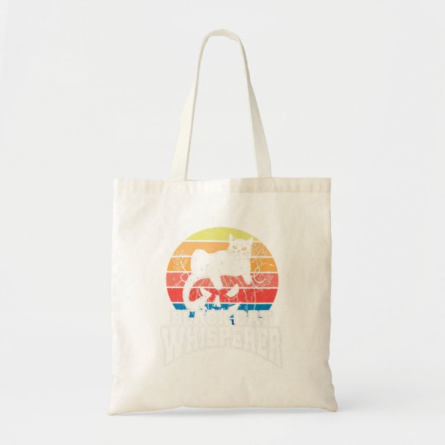 Tote Bag Halloween Black Cat Whisperer (Devant)