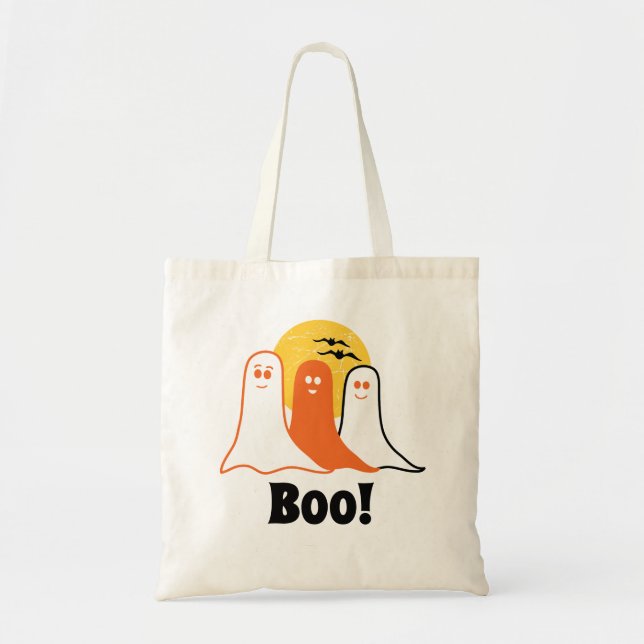 Tote Bag Halloween Boo Fantômes, enfants, famille (Devant)