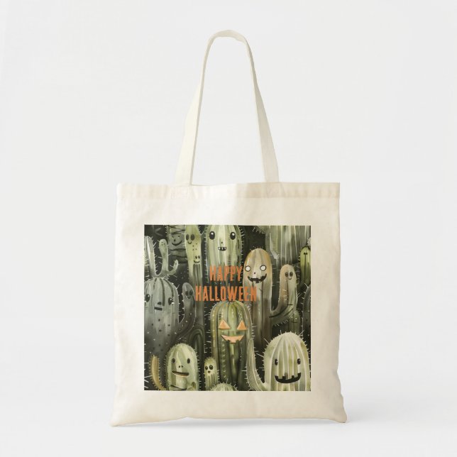 Tote Bag Halloween Cactus (Devant)
