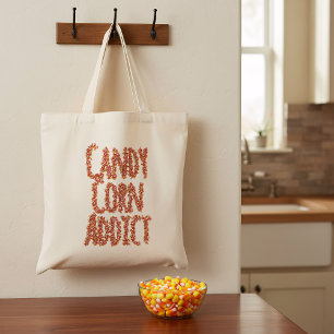 Tote Bag Halloween Candy Corn Addict Trou ou traitement