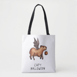Tote Bag Halloween Capybara