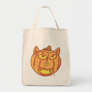 Tote Bag Halloween Chat Jack-o-Lantern Art Citrouille Heure