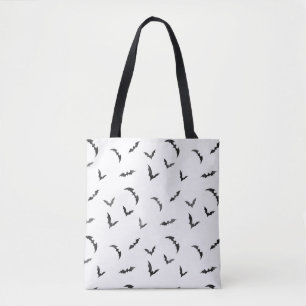 Tote Bag Halloween chauves-souris aquarelle
