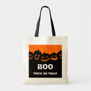 Tote Bag Halloween Citrouille Trick ou Treat Bag
