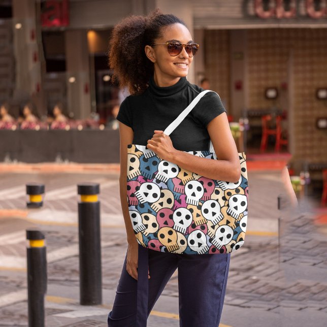 Tote Bag Halloween crânes (Créateur téléchargé)
