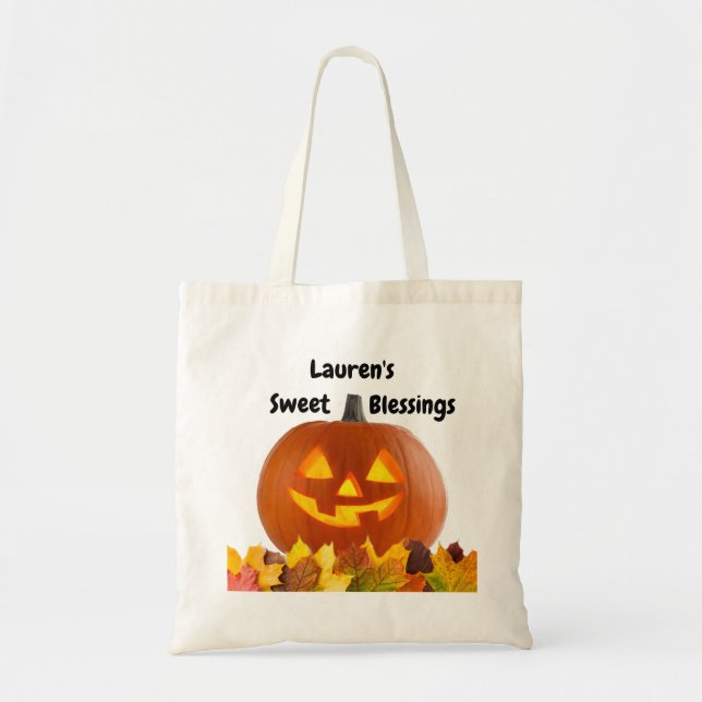 Tote Bag Halloween Custom Candy Fourre-tout (Devant)