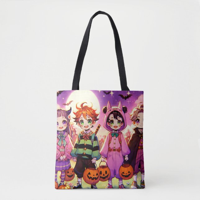 Tote Bag Halloween d'Anime Kid (Devant)