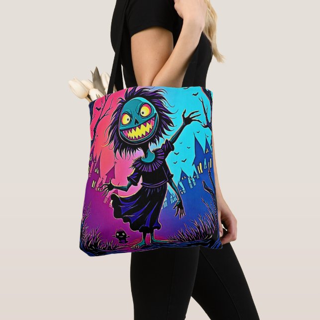 Tote Bag Halloween de nuit éffrayante conception créatrice (De près)