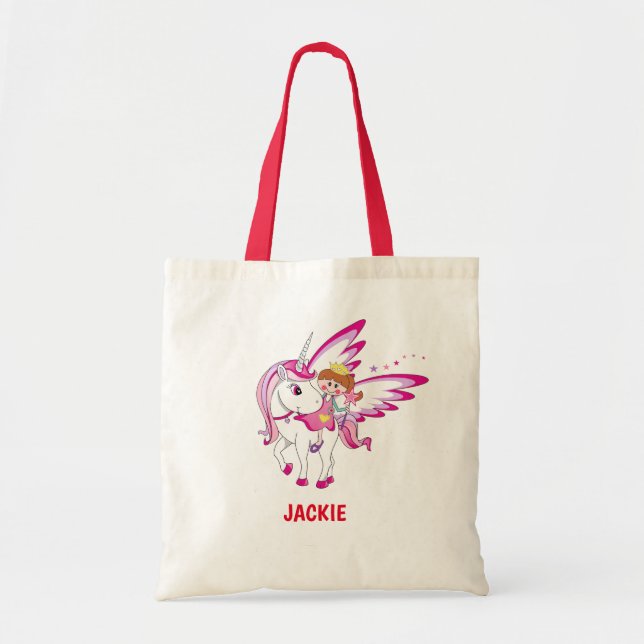 Tote Bag Halloween de Princesse et licorne (Devant)