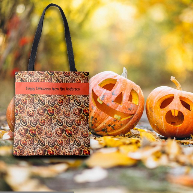 Tote Bag Halloween désire brun orange style (Créateur téléchargé)