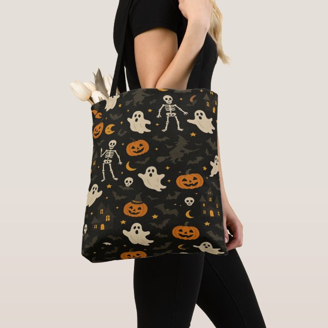 Tote Bag Halloween Drôle  (De près)
