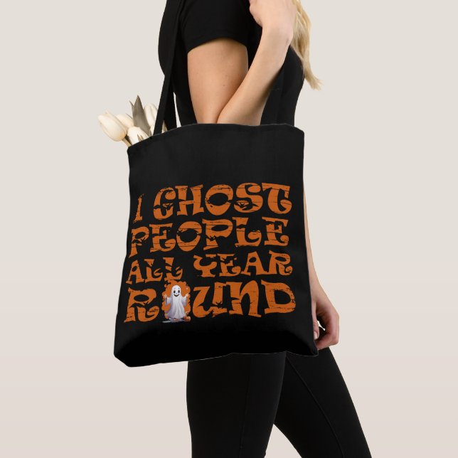 Tote Bag halloween drôle dire (De près)