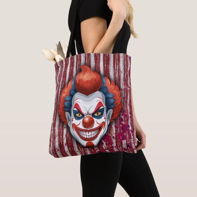 Tote Bag Halloween du Carnaval de Clown déplaisant (De près)