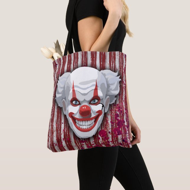 Tote Bag Halloween du Carnaval de Clown déplaisant (De près)