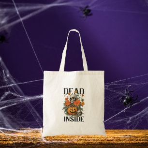 Tote Bag Halloween Éffrayant et Citrouille