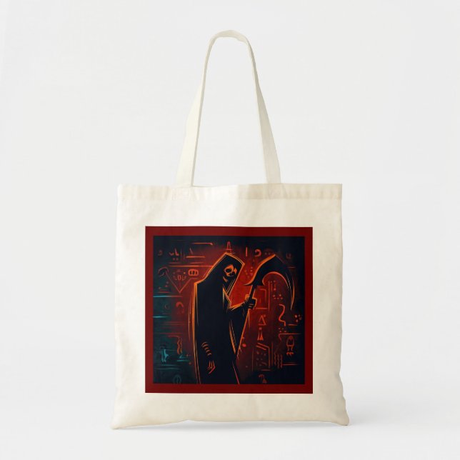 Tote Bag Halloween égyptien Grim Reaper 2 (Devant)