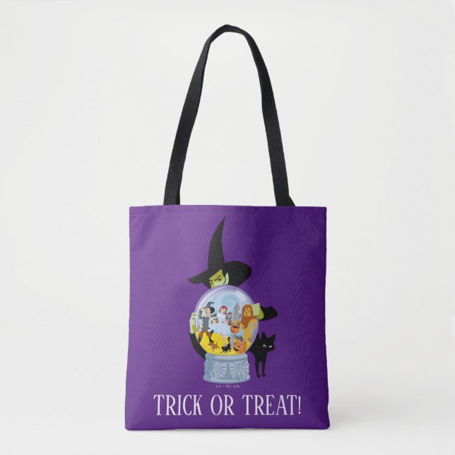 Tote Bag Halloween en cristal de sorcière méchante (Devant)