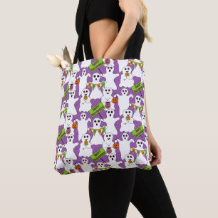 Tote Bag Halloween fantôme éffrayant