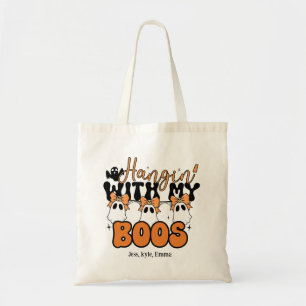 Tote Bag Halloween Fourre-tout Personnalisé - Hangin’ Avec 