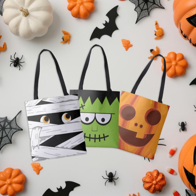 Tote Bag Halloween Frankenstein Candy (Créateur téléchargé)