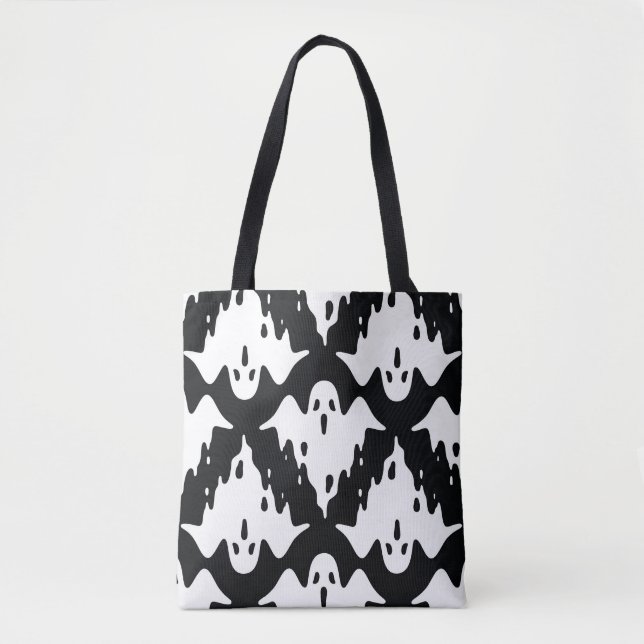 Tote Bag Halloween Ghost Éffrayant Motif sans couture (Devant)