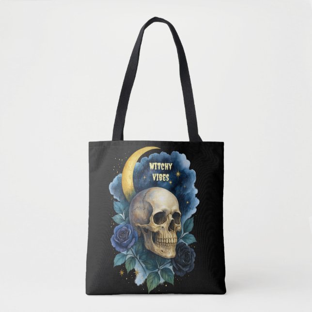 Tote Bag Halloween Gothique Gothique Halloween Déplaisant (Devant)