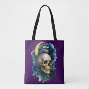 Tote Bag Halloween Gothique Gothique Halloween Déplaisant