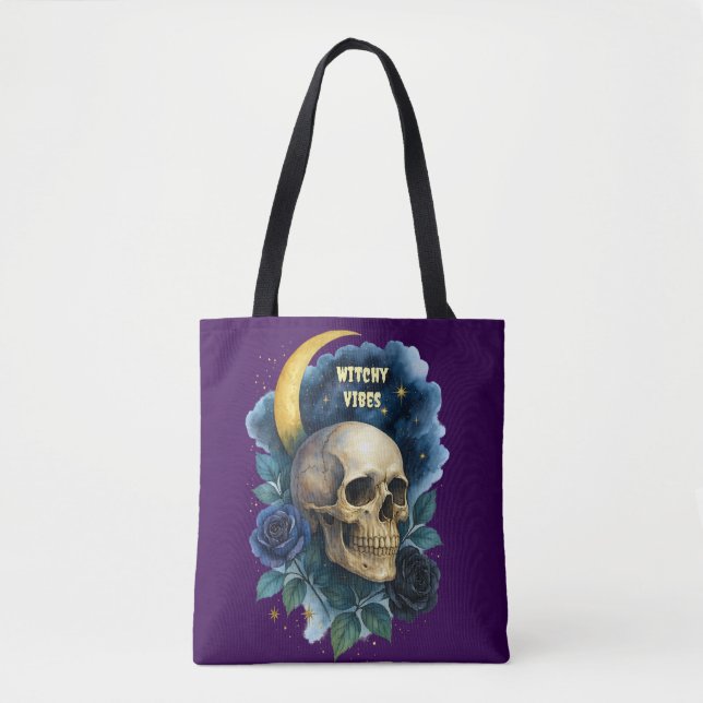 Tote Bag Halloween Gothique Gothique Halloween Déplaisant (Devant)