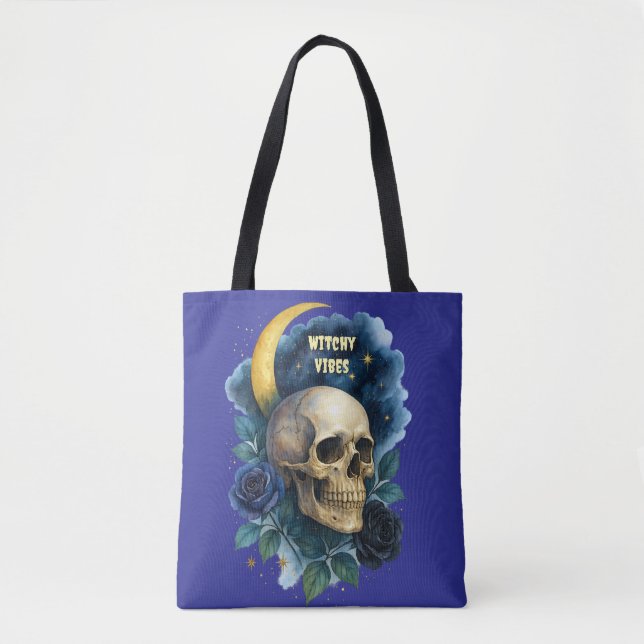Tote Bag Halloween Gothique Gothique Halloween Déplaisant (Devant)