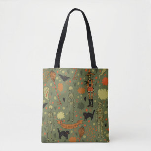 Tote Bag Halloween Haunt : Mélange Vintage Éffrayant