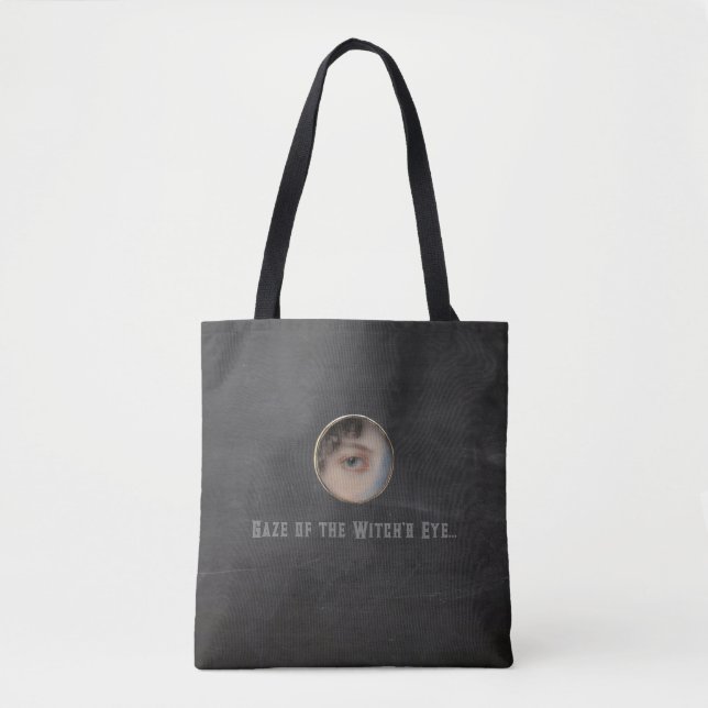 Tote Bag Halloween Macabre Déplaisant Witch Eye (Devant)