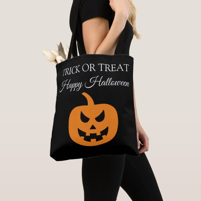 Tote Bag Halloween Mignon Épouvantable Fantomatique Citroui (De près)