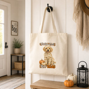 Tote Bag Halloween Mignon Retriever Golden Momie Tours