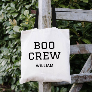 Tote Bag Halloween monogramme de l'équipage de bateau