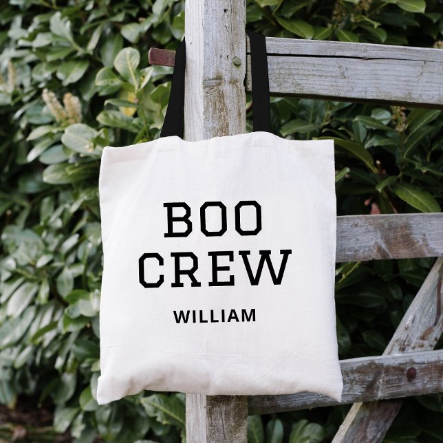 Tote Bag Halloween monogramme de l'équipage de bateau (Créateur téléchargé)