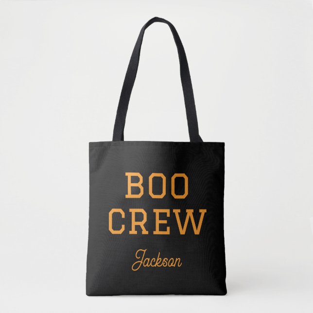 Tote Bag Halloween monogramme de l'équipage de bateau (Devant)