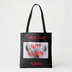 Tote Bag Halloween Paranormal Trick ou Treat Candy réutilis