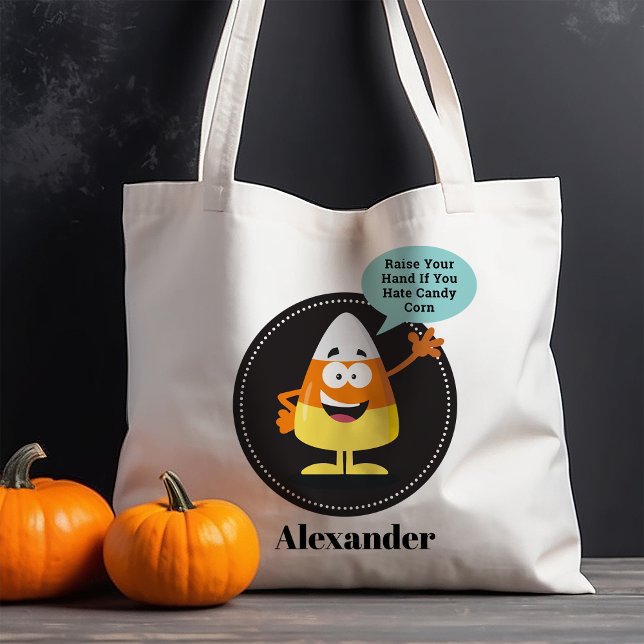 Tote Bag Halloween personnalisé Candy Corn Hater (Créateur téléchargé)