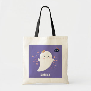 Tote Bag Halloween Personnalisé Fantôme Mignon