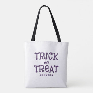 Tote Bag Halloween personnalisé Trick or Treat