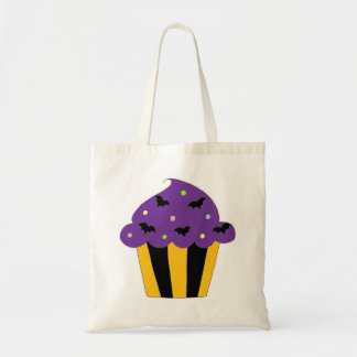Tote Bag Halloween pourpre manie la batte le petit gâteau