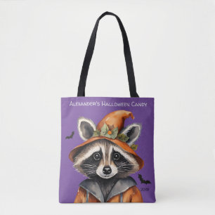Tote Bag Halloween Raccoon personnalisé
