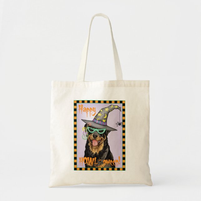 Tote Bag Halloween Rottweiler (Devant)