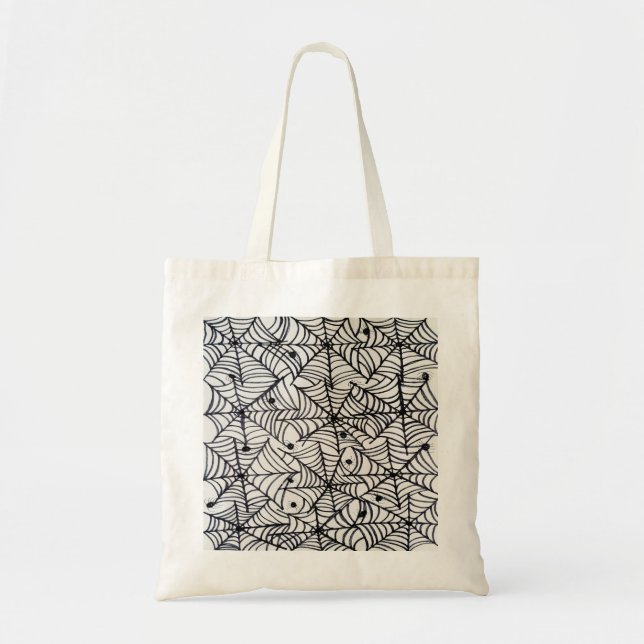 Tote Bag Halloween Spider Webs (Devant)