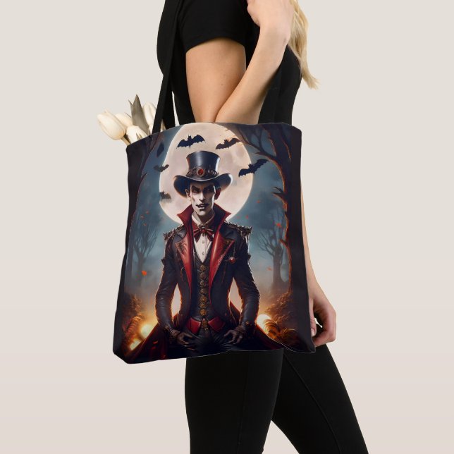 Tote Bag Halloween Steampunk Gothique Zombie Vampire (De près)