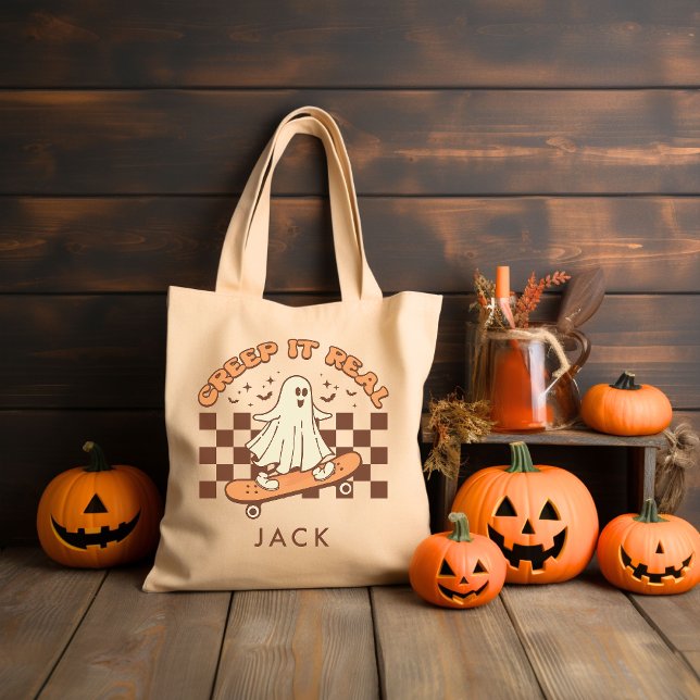 Tote Bag Halloween Super rétro personnalisé (Créateur téléchargé)