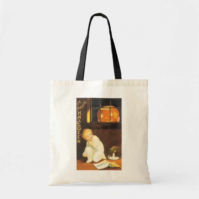 Tote Bag Halloween Thrillant Vintage par Ellen Clapsaddle (Devant)